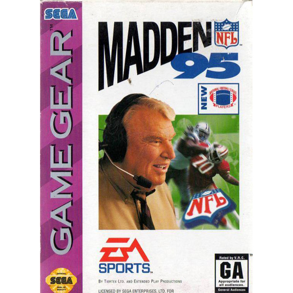 Madden NFL 95 - Game Gear - Used - Cart Only - PNP Games Online Store