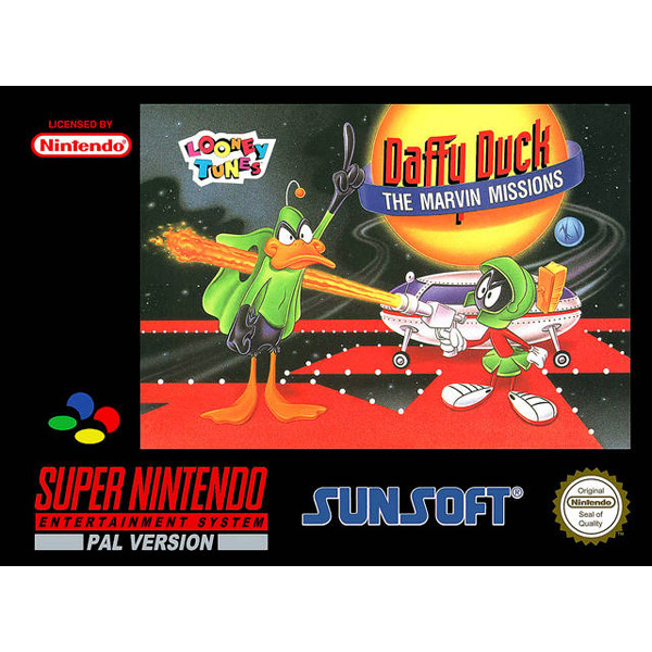 Daffy Duck the Marvin Missions Super Nintendo SNES Used PNP